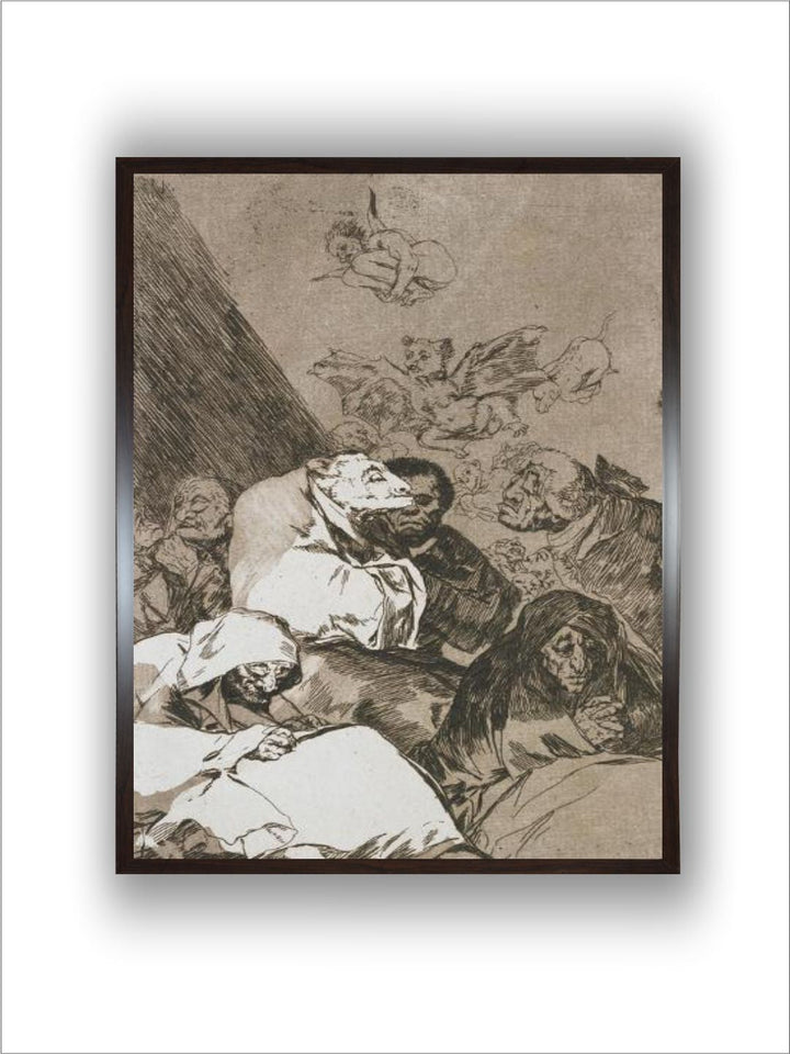 Plate from Los Caprichos, 1797-1798 by Francisco de Goya