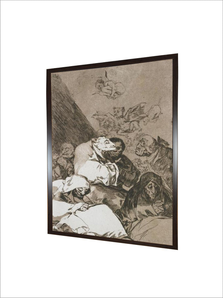 Plate from Los Caprichos, 1797-1798 by Francisco de Goya