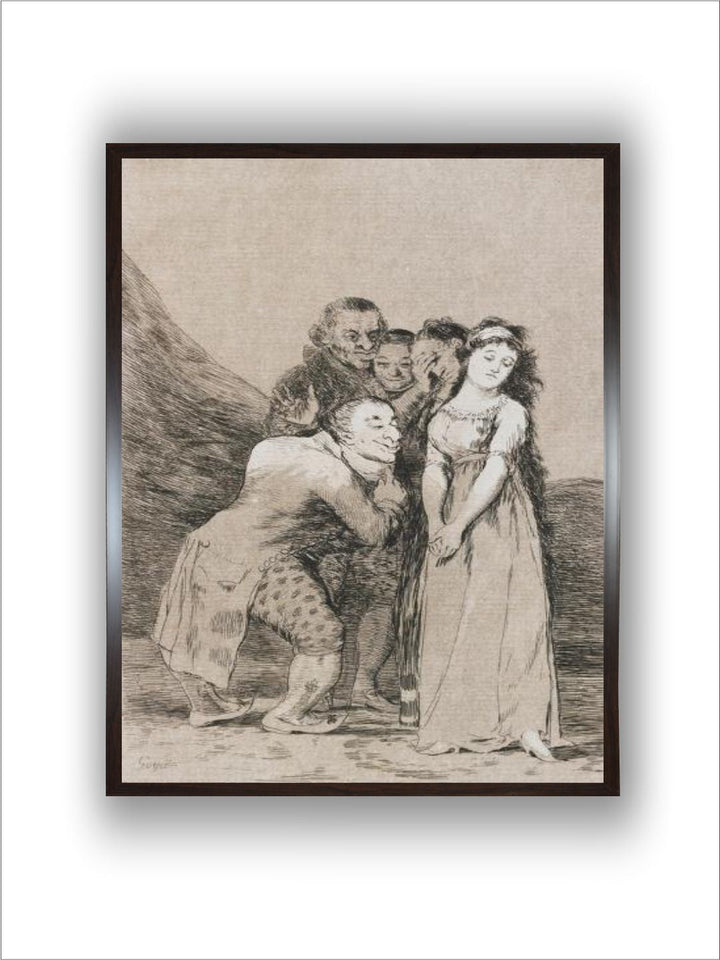 Plate from Los Caprichos, 1797-1798 by Francisco de Goya