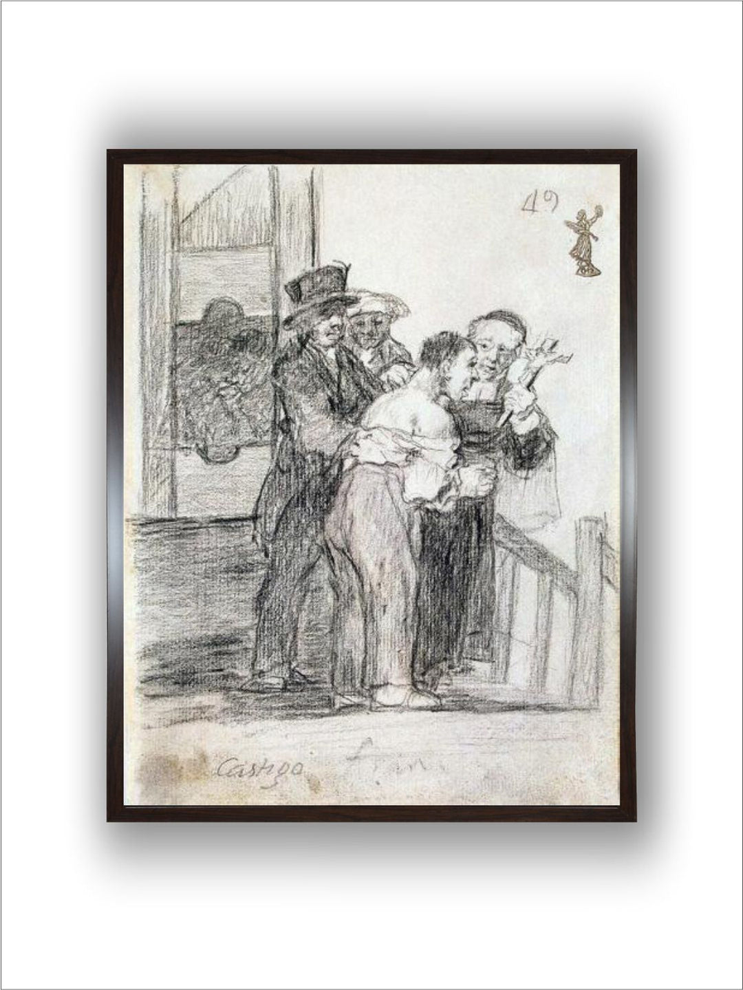 French Penalty, Between 1824 and 1828 by Francisco de Goya