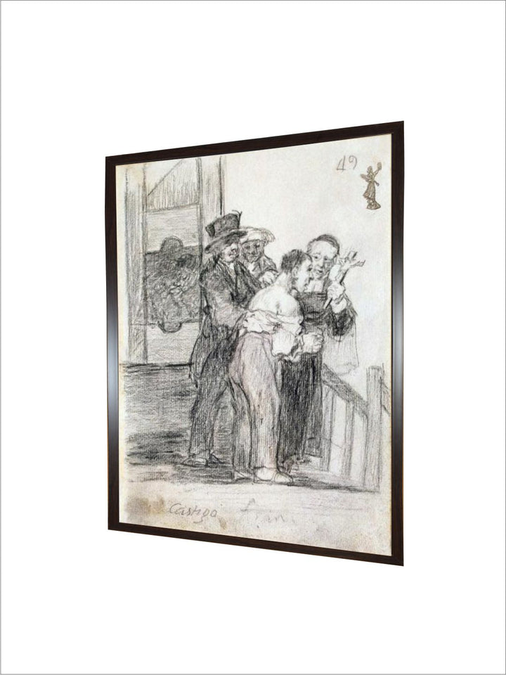 French Penalty, Between 1824 and 1828 by Francisco de Goya