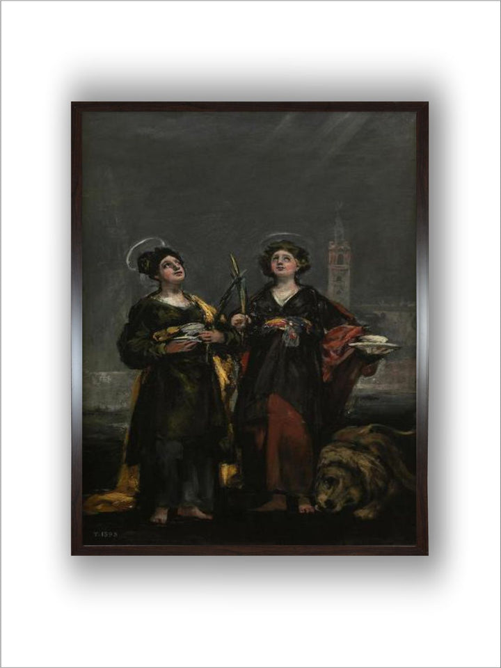 Saint Justa and Saint Rufina, 1817 by Francisco de Goya