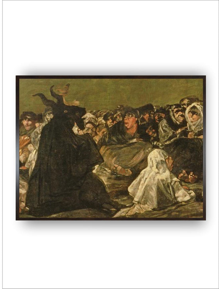The Witches' Sabbath or the Great He-Goat C.1821-23 by Francisco de Goya