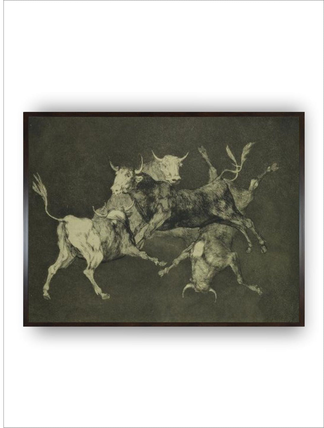 Folly of the Bulls, from the Follies Series, circa 1815-24 by Francisco de Goya