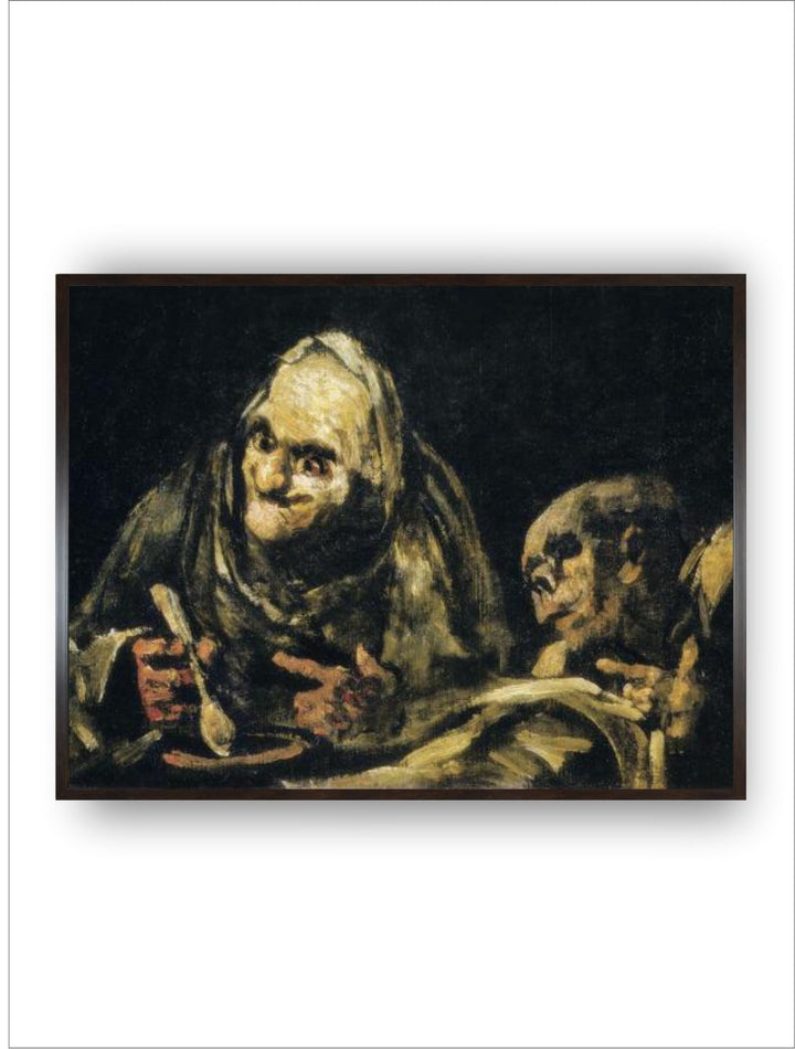 Two Old Men Eating by Francisco de Goya