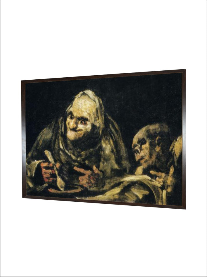 Two Old Men Eating by Francisco de Goya