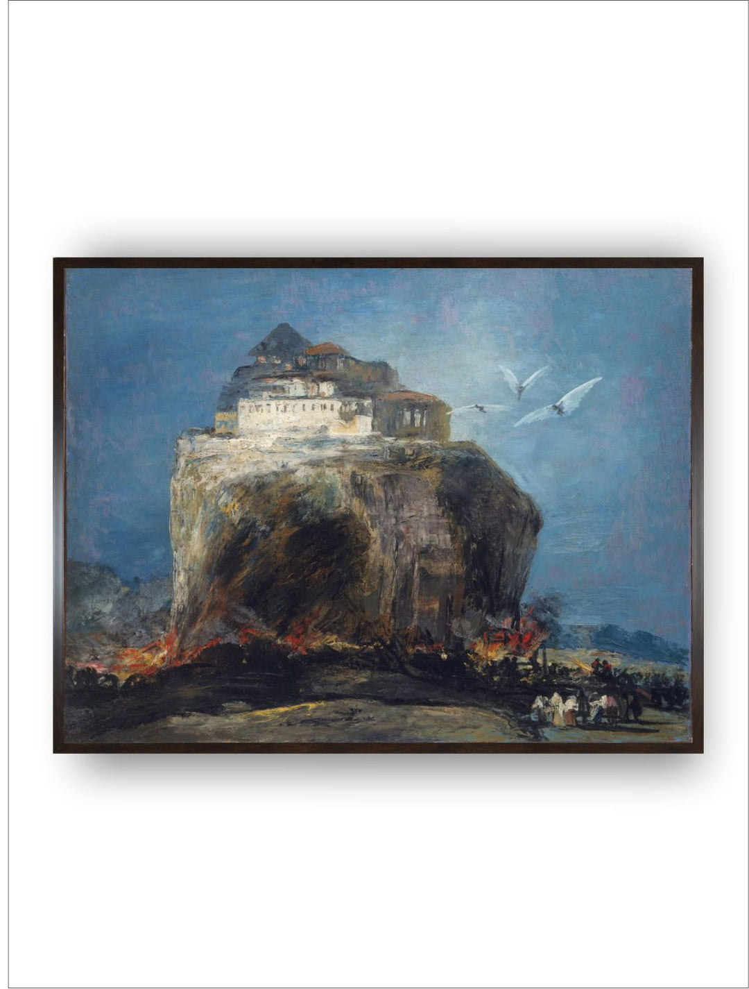 A City on a Rock, 1850-75 by Francisco de Goya