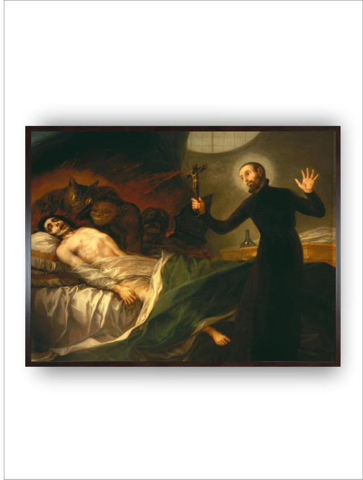 Saint Francis Borgia Tending a dying Man by Francisco de Goya
