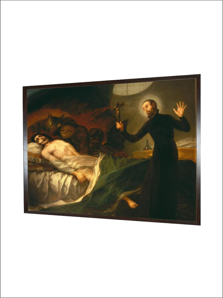 Saint Francis Borgia Tending a dying Man by Francisco de Goya