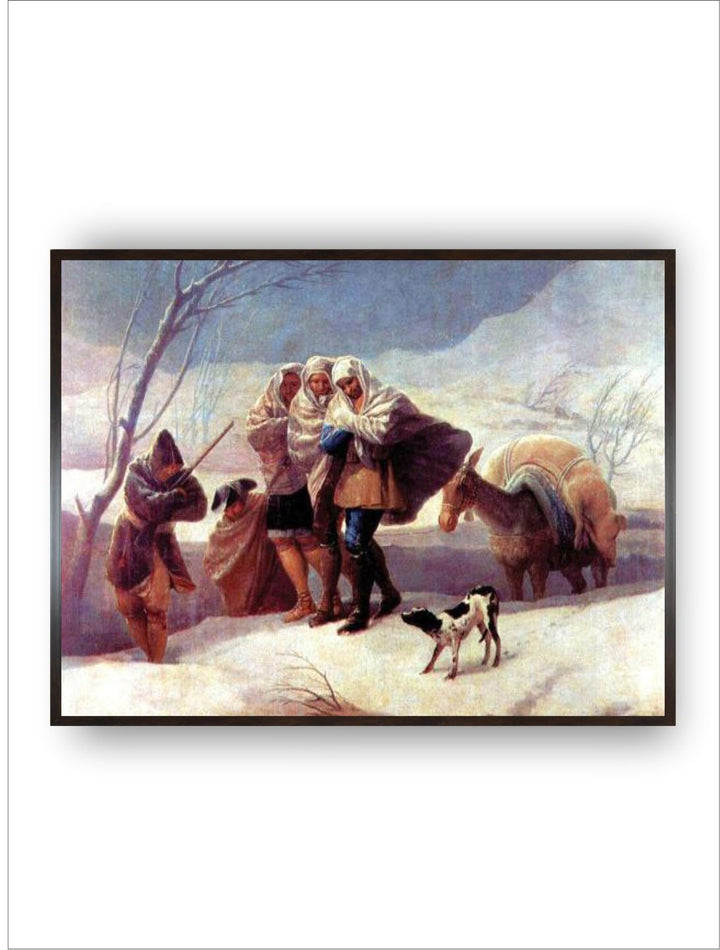 The Snowstorm by Francisco de Goya