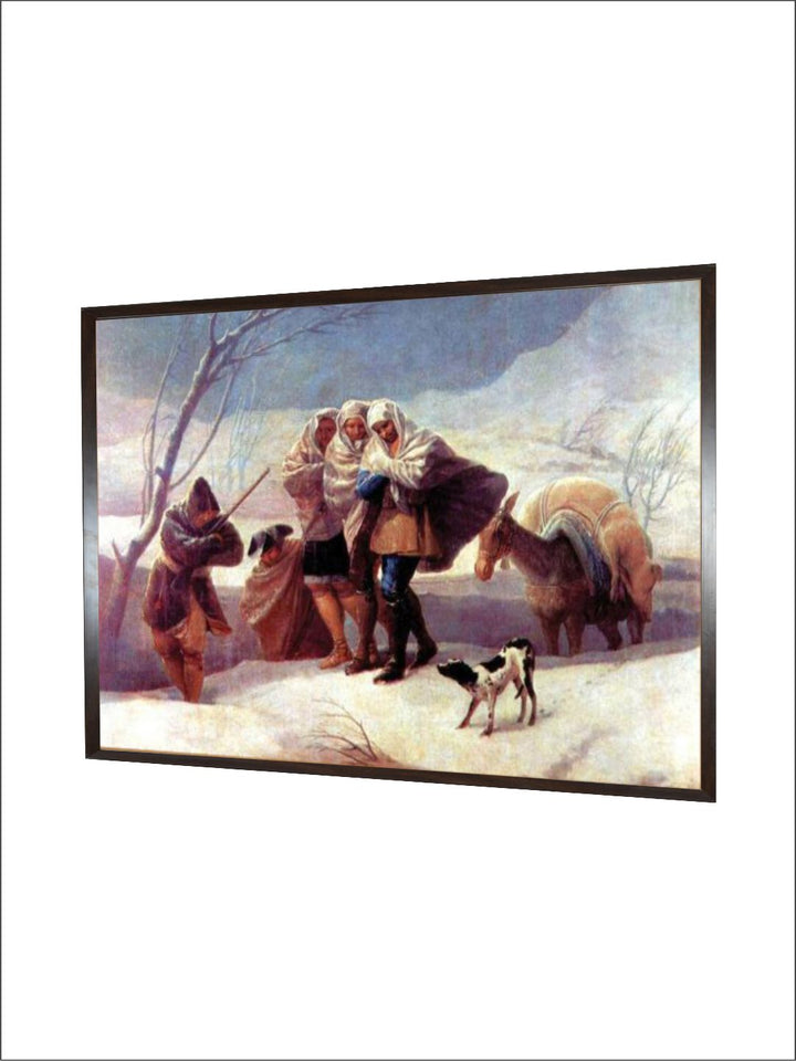 The Snowstorm by Francisco de Goya