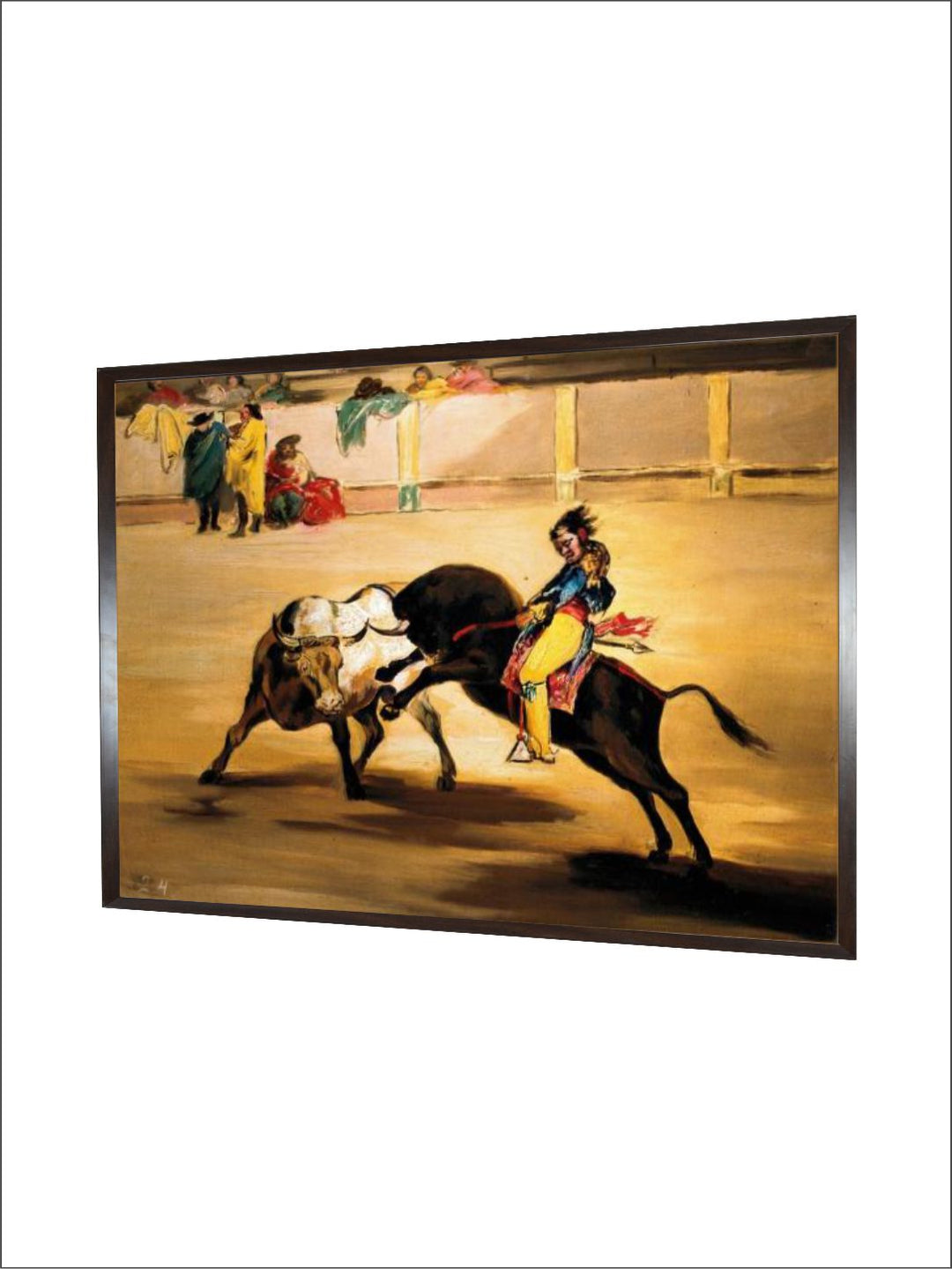 Mariano Ceballos Called the Indian on the Back of a Bull Breaks His Pike  by Francisco de Goya