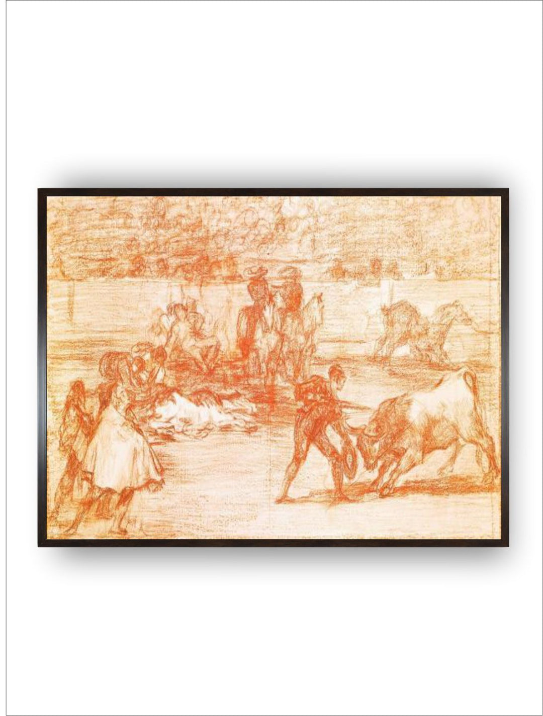 Tauromachie : Un Torero Se Prepare a Tuer En Utilisant Un Chapeau by Francisco de Goya