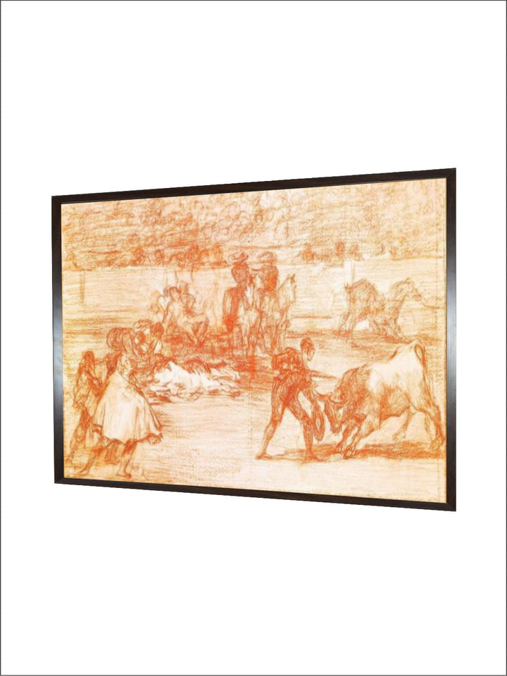 Tauromachie : Un Torero Se Prepare a Tuer En Utilisant Un Chapeau by Francisco de Goya