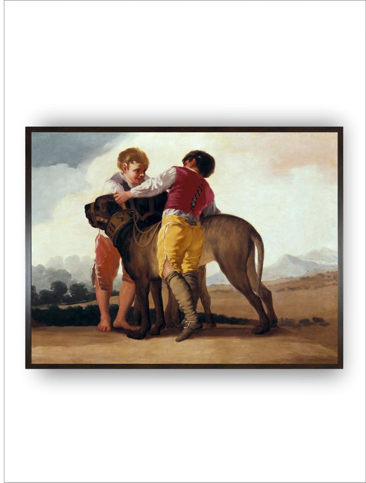 Boys with Mastiff, C.1786 by Francisco de Goya