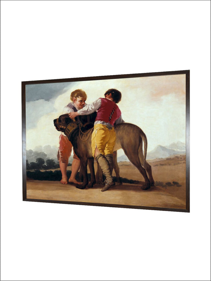 Boys with Mastiff, C.1786 by Francisco de Goya