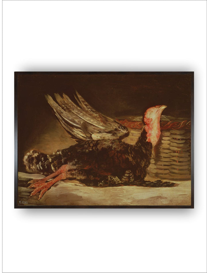 Still Life of a dead Turkey and a Wicker Basket, 1806  by Francisco de Goya
