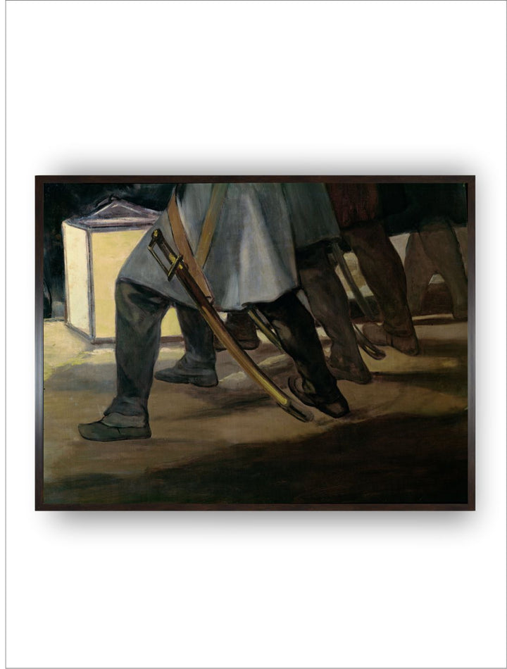 Execution of the defenders of Madrid, 3Rd May 1808, detail of Soldiers' Feet  by Francisco de Goya