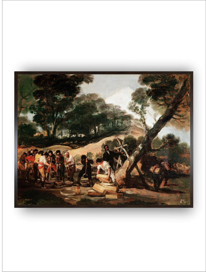 Powder production in the Sierra de Tardienta', 1814 (1939) by Francisco de Goya
