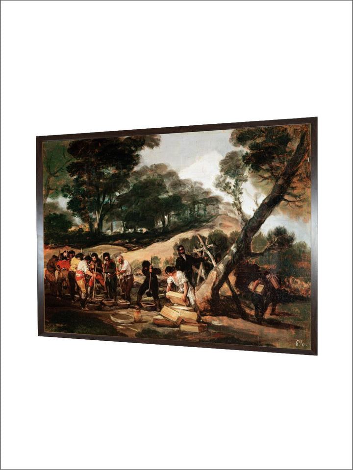 Powder production in the Sierra de Tardienta', 1814 (1939) by Francisco de Goya
