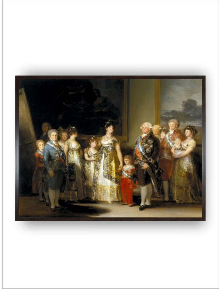 The King and Queen of Spain, Charles IV and Maria Luisa, with Their Family by Francisco de Goya
