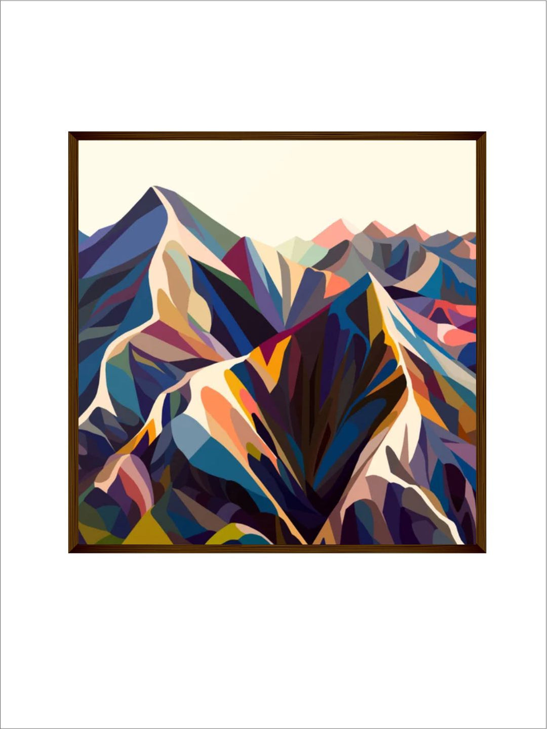 "Blue Abstract Painting  Wall Art''