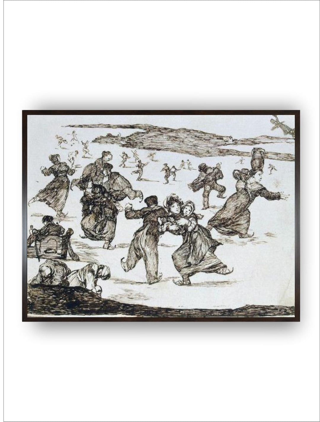 Skaters, Between 1812 and 1823 by Francisco de Goya