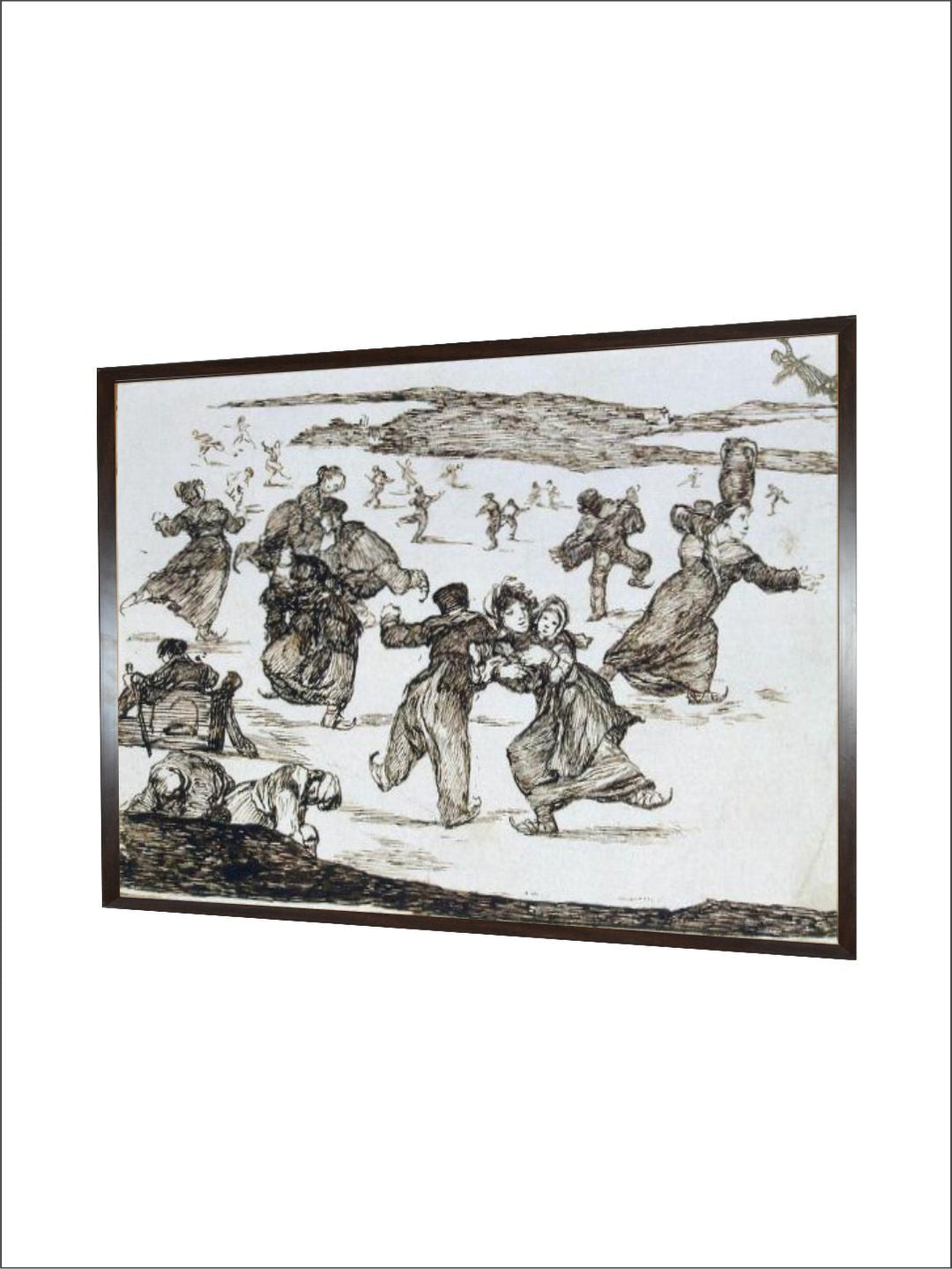Skaters, Between 1812 and 1823 by Francisco de Goya