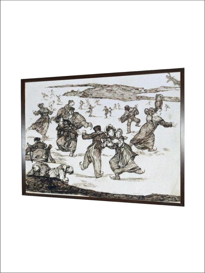 Skaters, Between 1812 and 1823 by Francisco de Goya