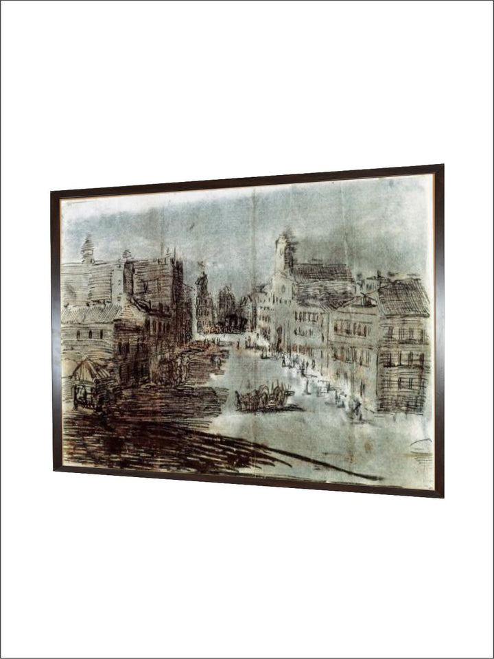 A Street in Madrid by Francisco de Goya