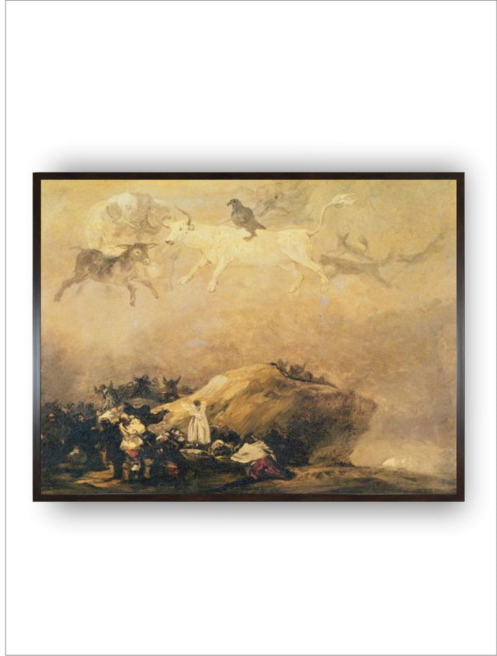 Capriccio Scene: Animals in the Sky by Francisco de Goya