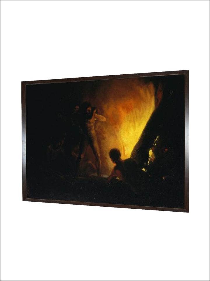 Savages around a Fire by Francisco de Goya