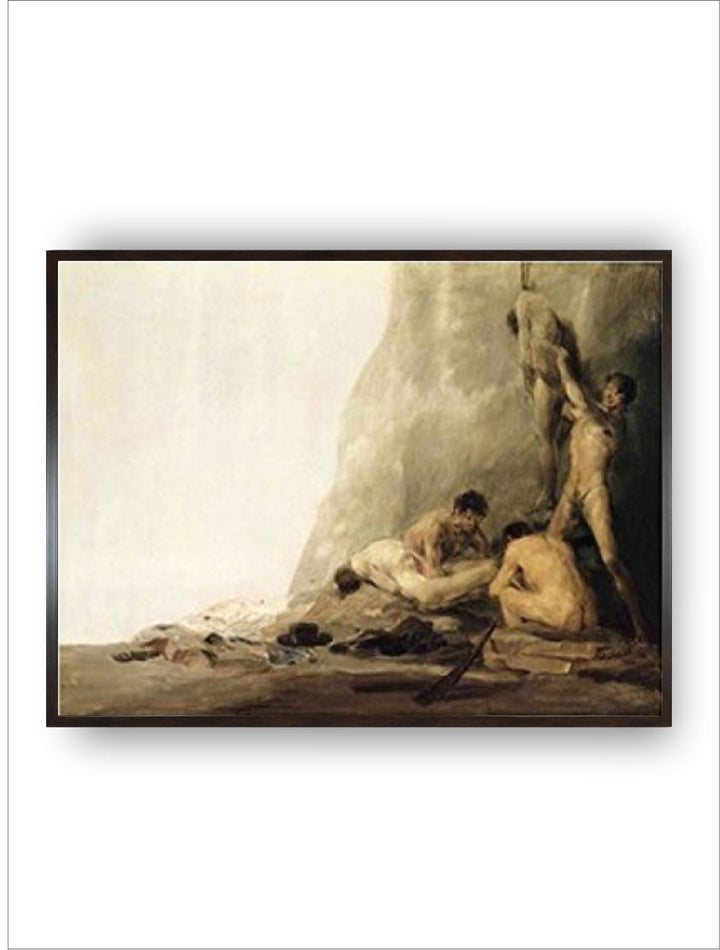 The Bodies of Jean de Brebeuf and Gabriel Lallemant Being Skinned  by Francisco de Goya