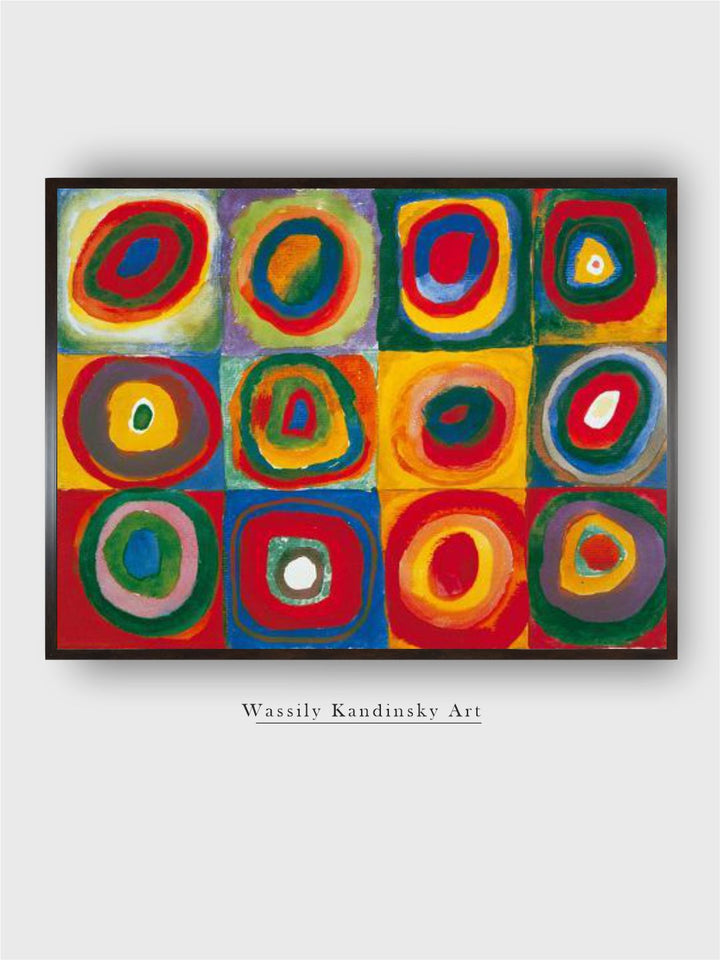 Colour Study - Squares And Concentric Circles by Wassily Kandinsky