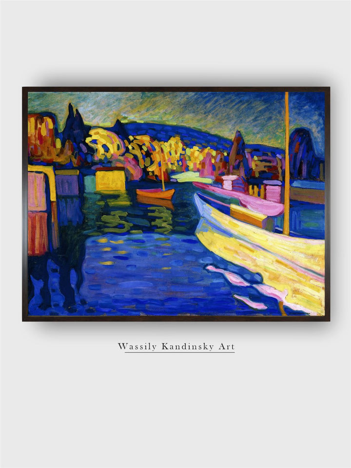 Autumn Landscape with Boats, 1908 by Wassily Kandinsky