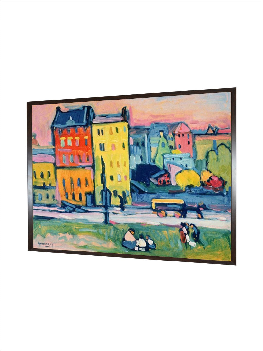 Houses in Munich, 1908 by Wassily Kandinsky