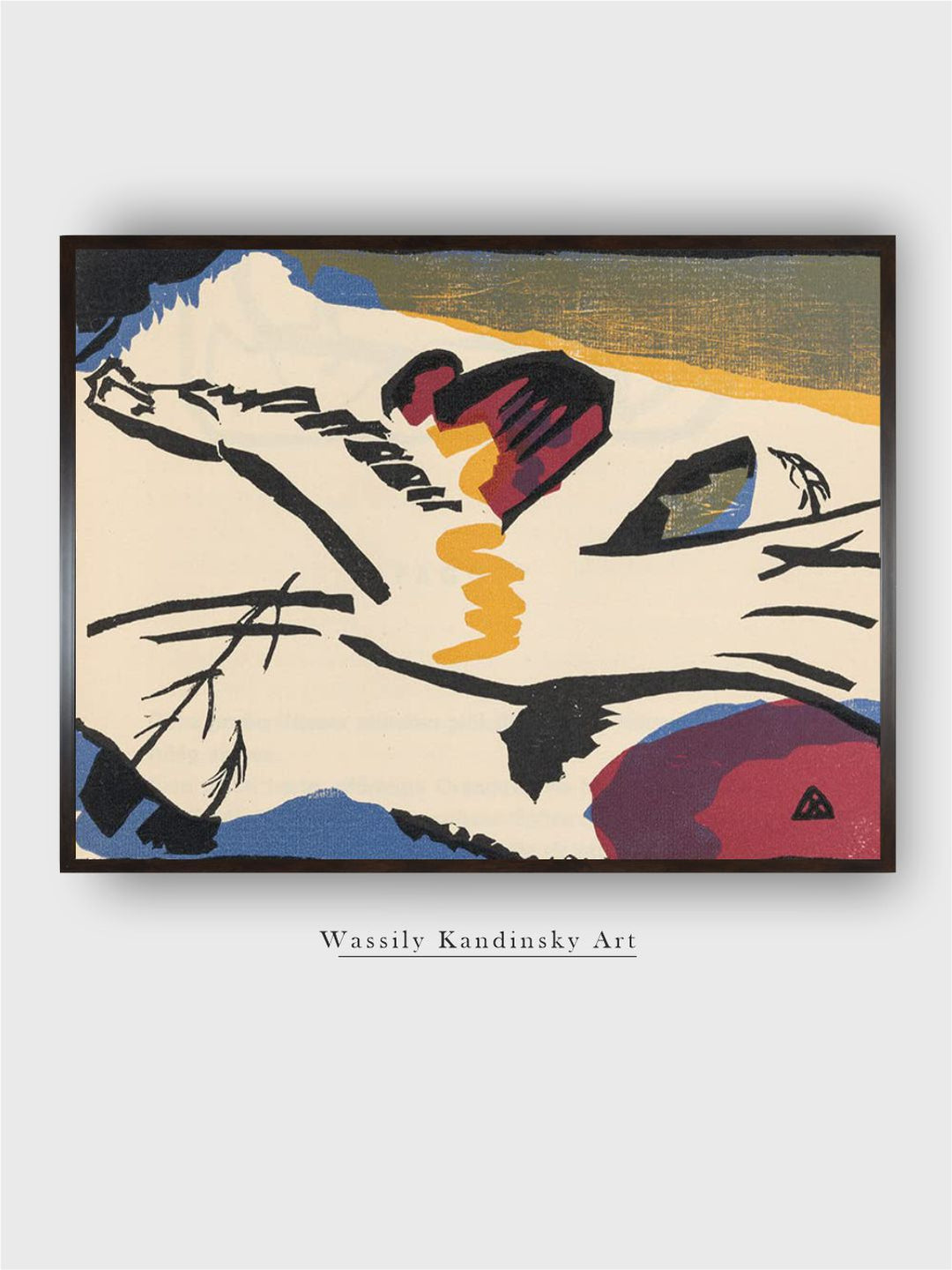 Lyrisches Presse (1911) by Wassily Kandinsky