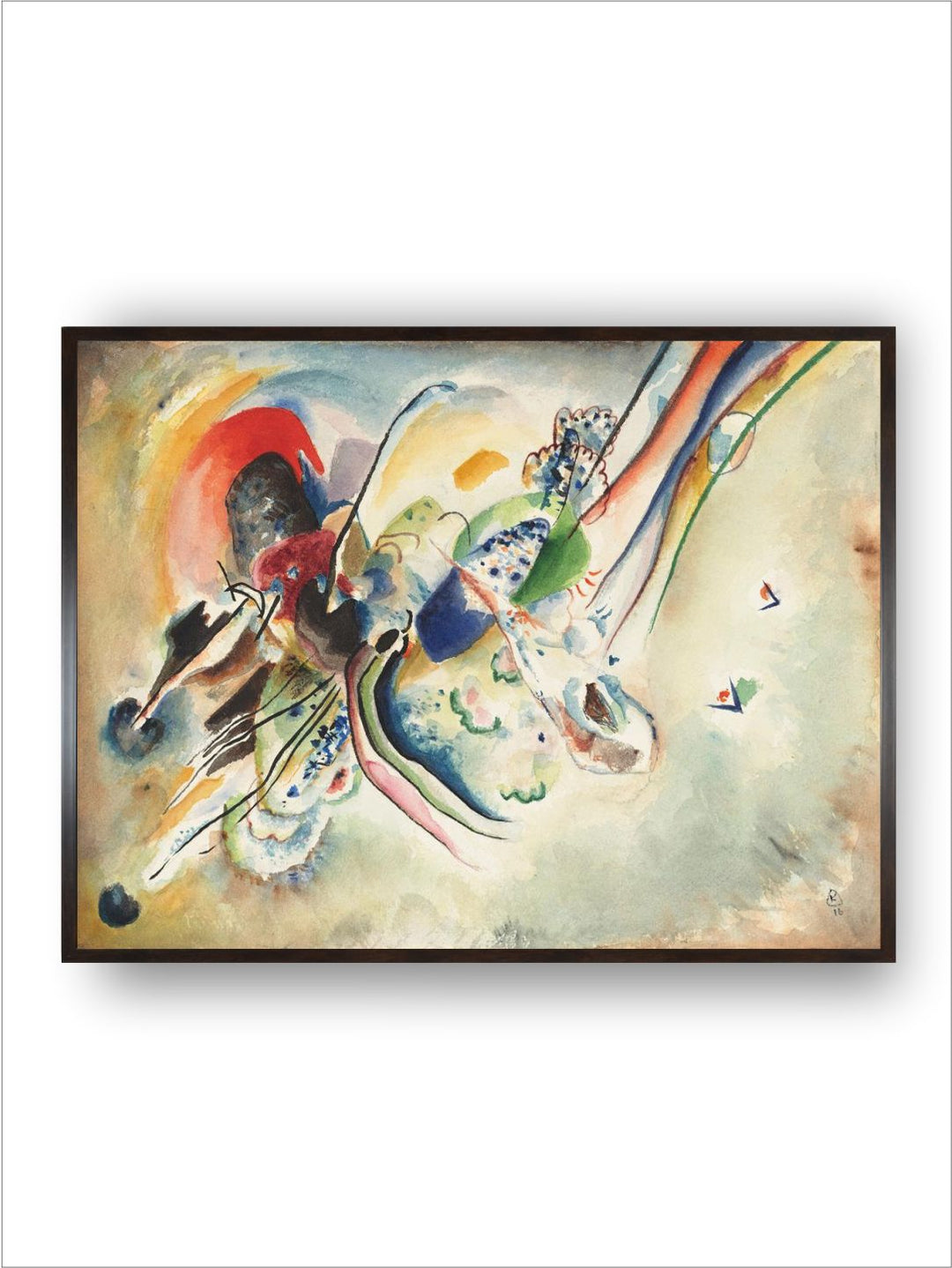 Study for Picture with Two Red Spots, 1916 by Wassily Kandinsky