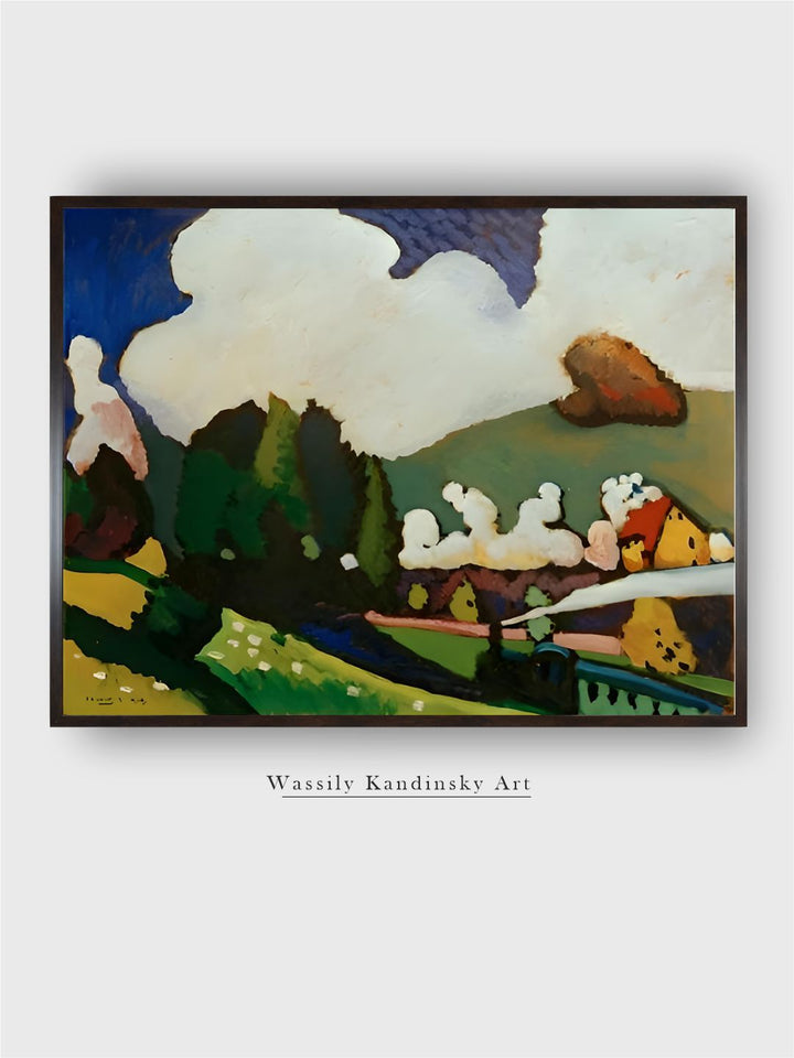 Landscape with Locomotive, 1909 by Wassily Kandinsky