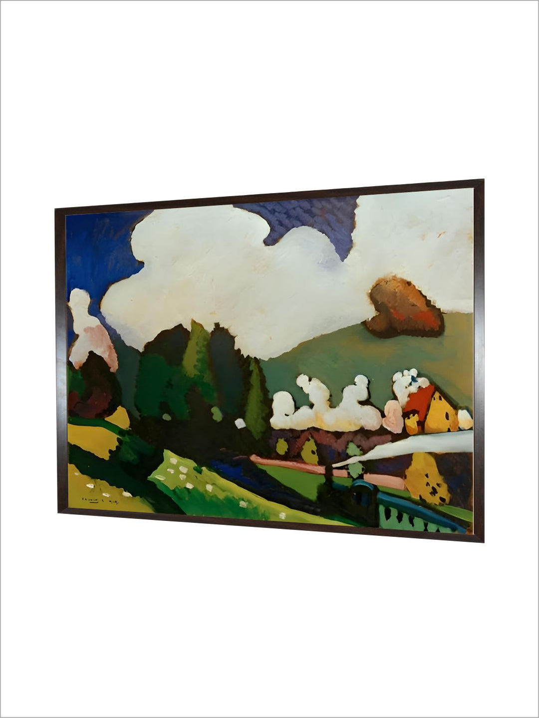 Landscape with Locomotive, 1909 by Wassily Kandinsky