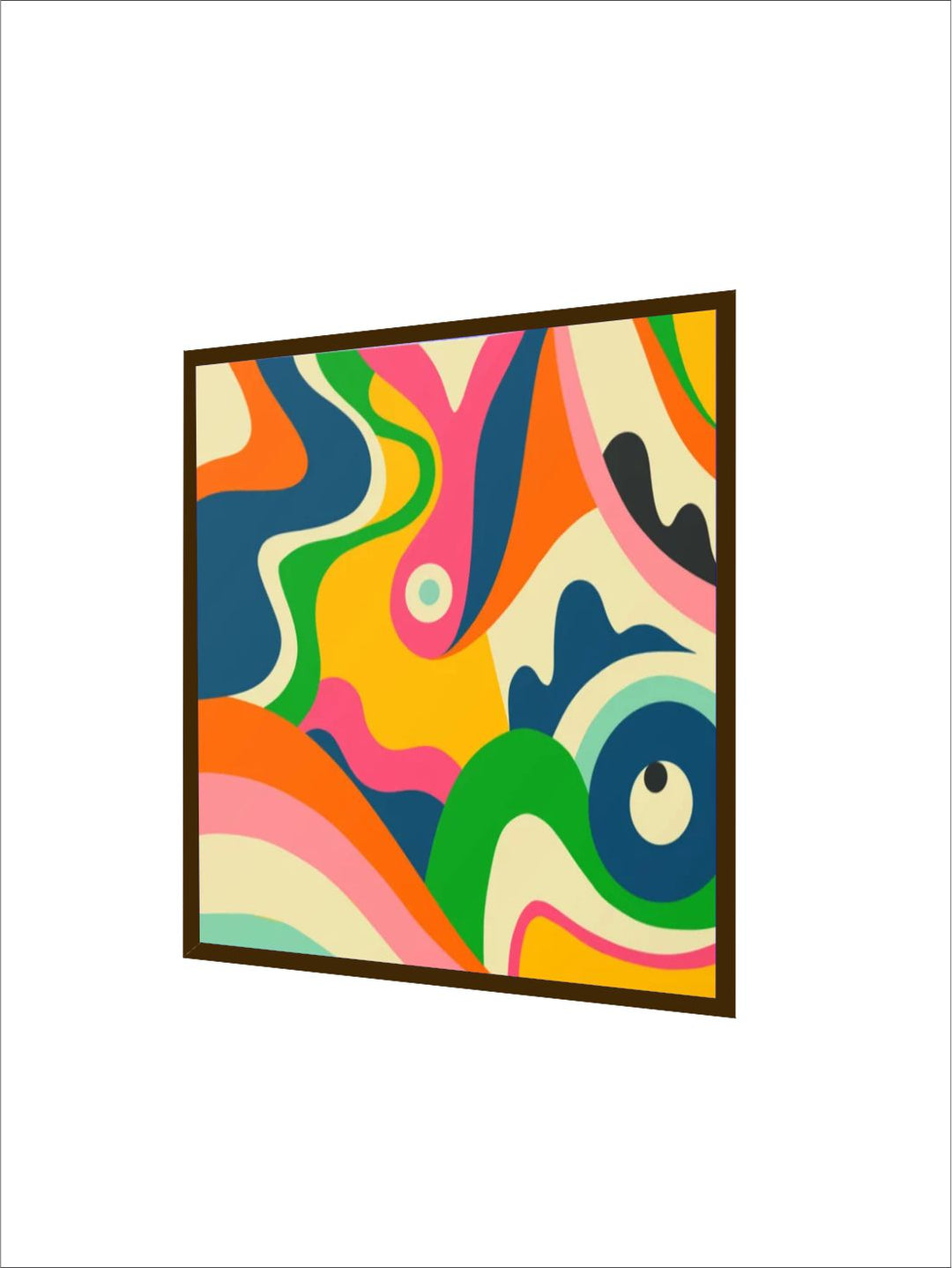 " Brown & Beige Abstract Painting Wall Art''