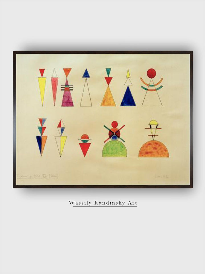 Pictures at an Exhibition Figures Image XVI, 1930 by Wassily Kandinsky