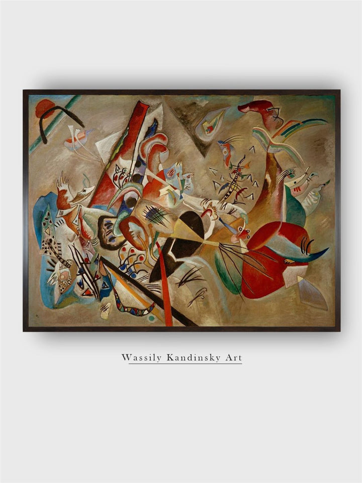 With Grey, 1919 by Wassily Kandinsky