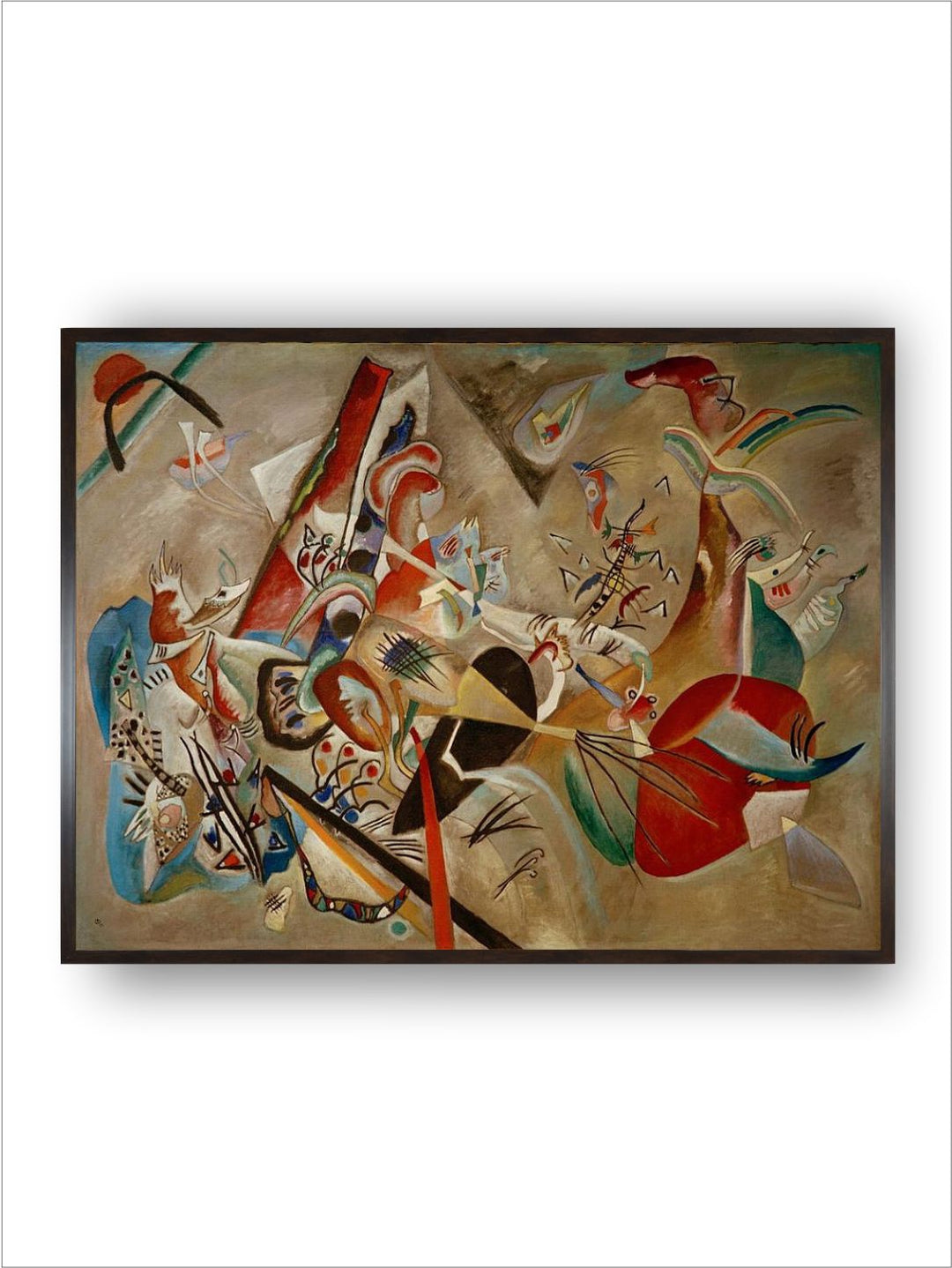 With Grey, 1919 by Wassily Kandinsky