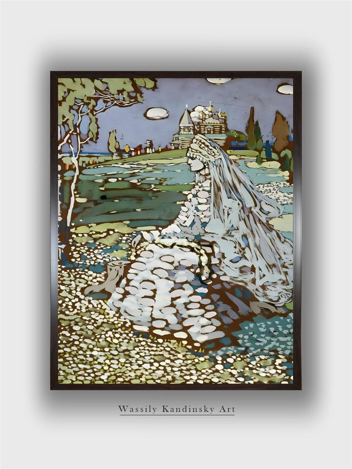 Russische Schoene in Landschaft, Um 1904 by Wassily Kandinsky