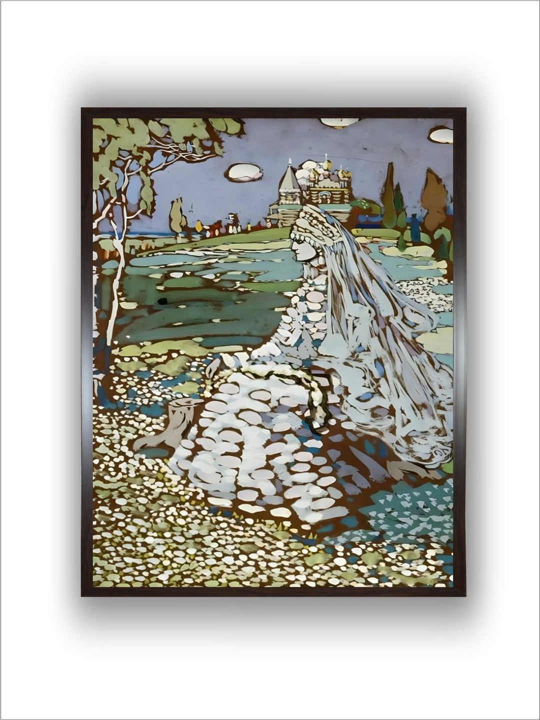 Russische Schoene in Landschaft, Um 1904 by Wassily Kandinsky