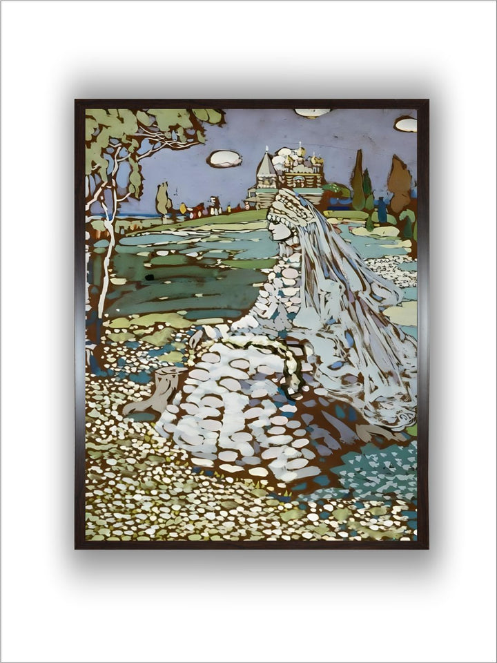 Russische Schoene in Landschaft, Um 1904 by Wassily Kandinsky