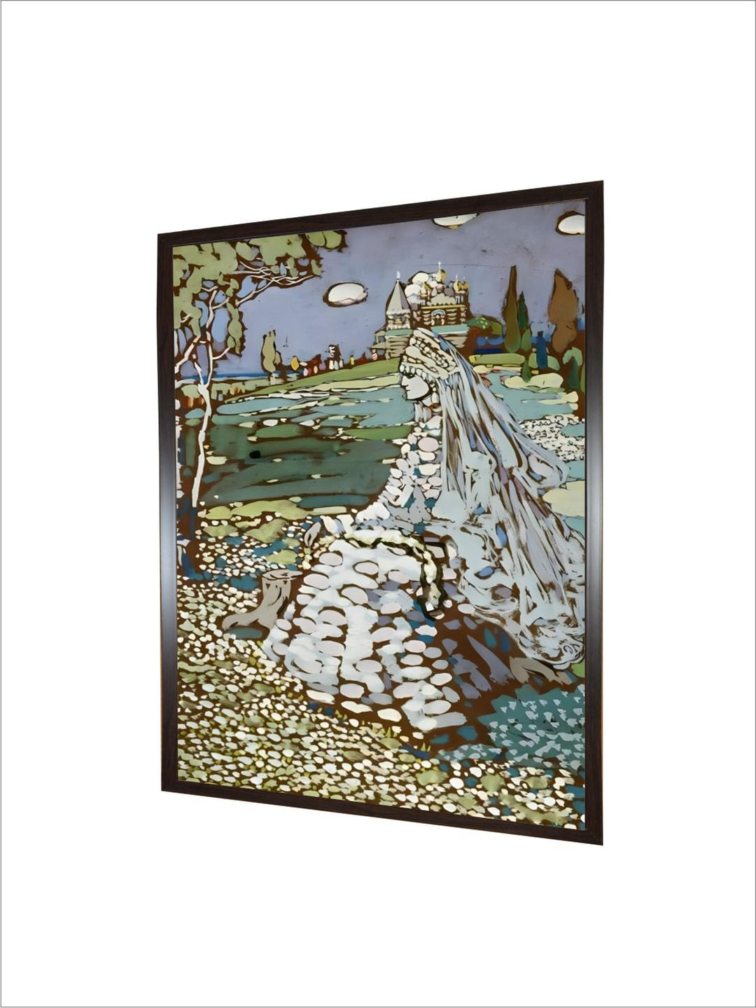 Russische Schoene in Landschaft, Um 1904 by Wassily Kandinsky