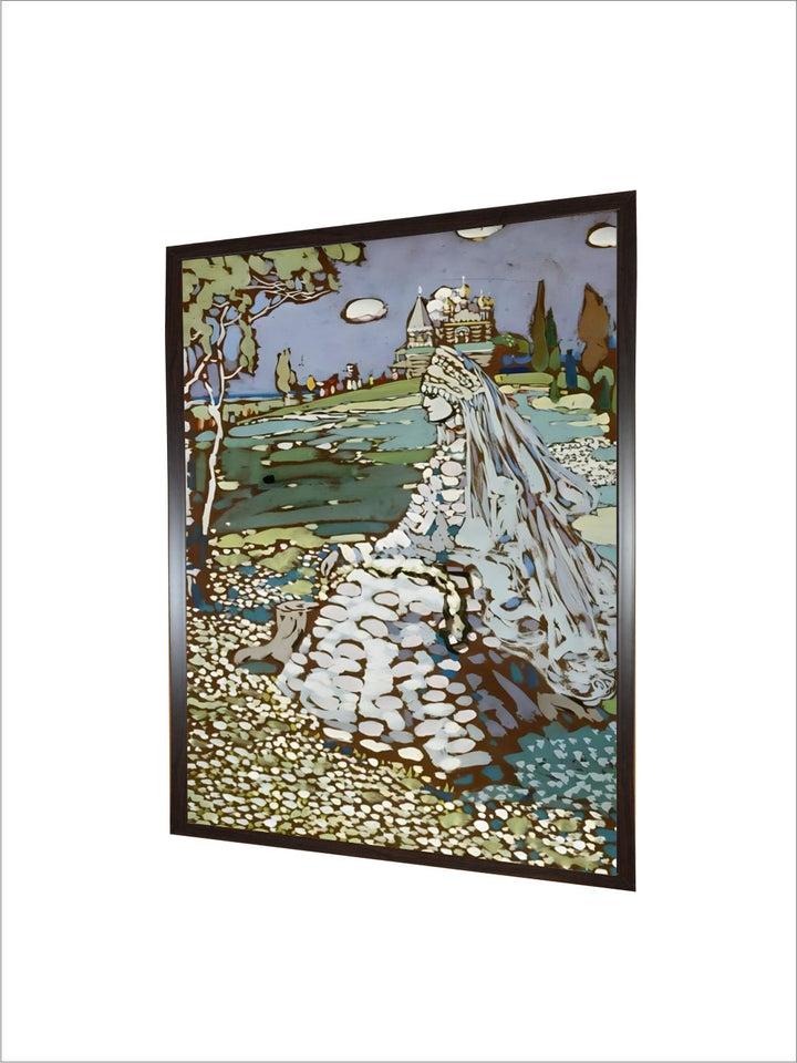 Russische Schoene in Landschaft, Um 1904 by Wassily Kandinsky