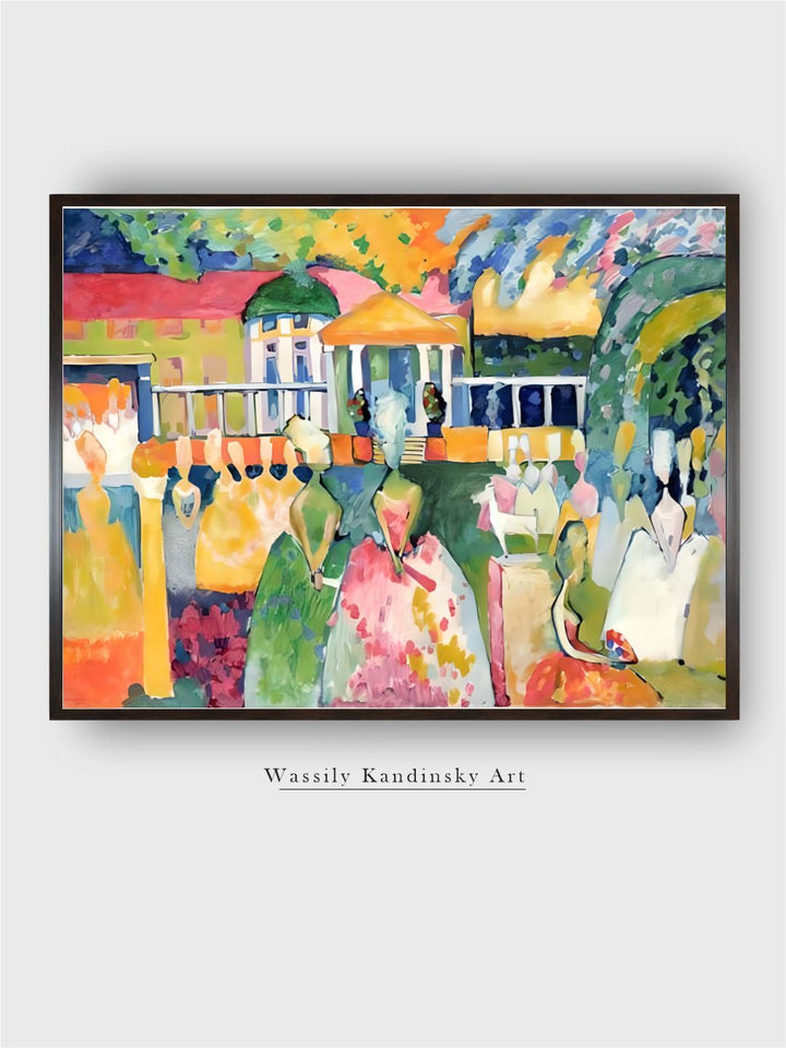 Ladies in Crinolines, 1909 by Wassily Kandinsky